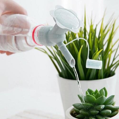 Garden 2 In 1 Plastic Sprinkler Nozzle For Flower Waterers Bottle Watering Sprinkler Portable Household Potted Plant Waterer