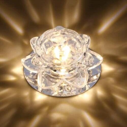 Mordern LED Crystal Corridor Ceiling Lamp flower Aisle Veranda Lighting Lotus Ceiling Lights Corridor aisle living room