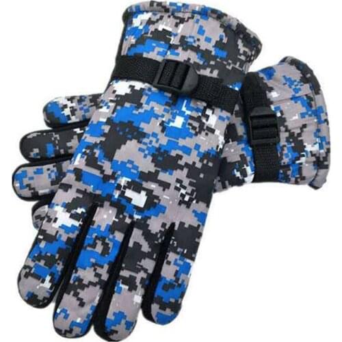 SPT Hunting Waterproof Full Finger Plus Velvet Warm Tactical Camouflage Special Forces Winter Motorcycle Work Gloves Sale