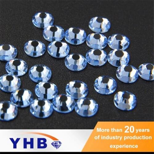 YHB SS4-SS30 lt.sapphire Rhinestone Hot Sale For Vaqueira For 3D Nail Art Decoration DIY Dress Cloth Decoration