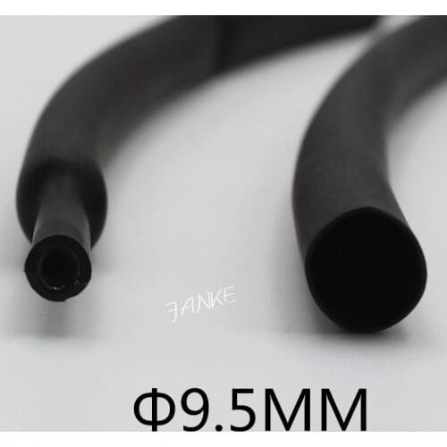 1Meter/lot)9.5MM Inner Diameter Black Ratio 3:1 Dual Wall Shrink Tubing Wrap Wire