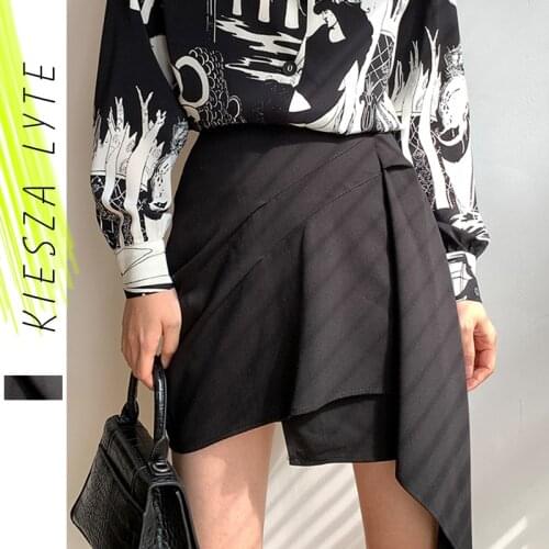 2021 Summer Sexy Skirts For Women Short Black High Waist Korean Style Fashion Female Pleated Mini Skirts mujer faldas