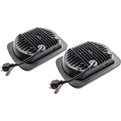 2X LED Headlight Headlamp For Jeep Wrangler YJ 1986-1995 For Cherokee XJ 1984-2001