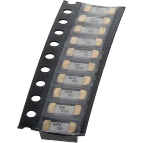 Fielect 5/10/20/30/50pcs SMD Fuse Voltage 125V Current 5/8/10/2.5A 5*2.6*0.6mm Home Improvement Electrical Equipment Products