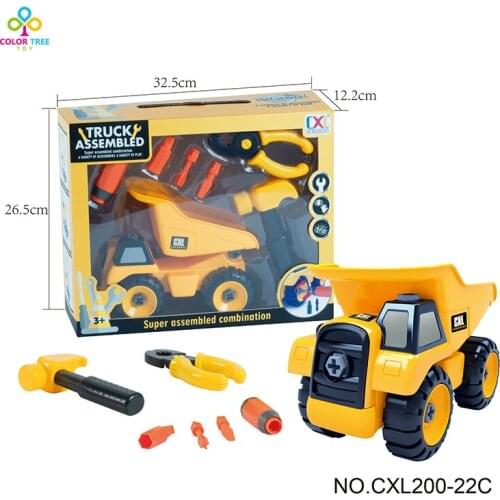 6 Types Diecast Mini Alloy Trucks Engineering Tractor Construction Vehicle Toy Dump Truck Model Classic Toys Gifts For Children