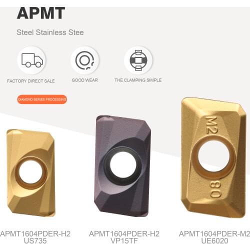 APMT1135 M2 APMT1135 H2 VP15TF US735 UE6020 internal turning CNC machine tool milling tool APMT 1135 carbide CNC turning tool