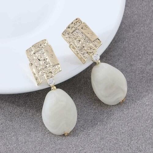 ELEGANCE11 2020 Bohemian Earrings For Women Metal Stud Rhinestone Drop Vintage Earrings Party Jewelry Christmas Gift