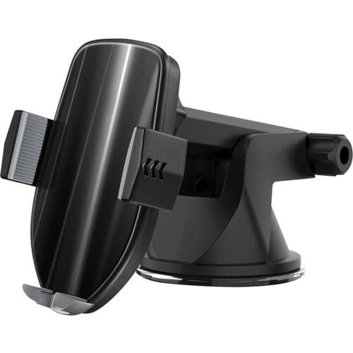 HAMTOD 10W 360 Degree Car Stand QI Wireless Charger for Huawei for UMIDIGI Intelligent Sensor Car Suction Cup Wireless Charging