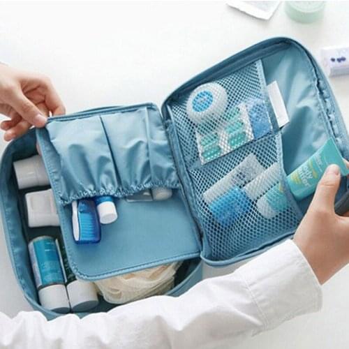 Multifunction Man Women Makeup Bag Nylon Cosmetic Bag Beauty Case Make Up Organizer Toiletry Bag Kits Storage Travel Wash Pouch