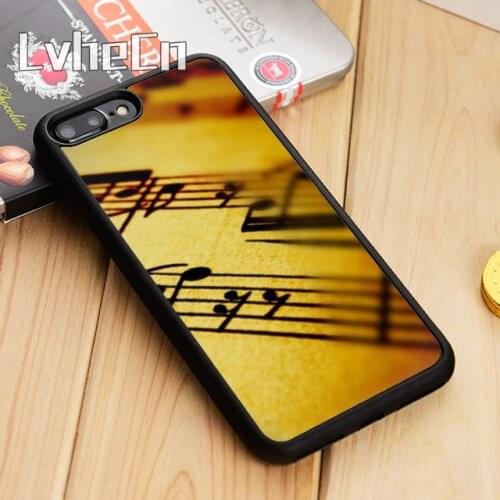 LvheCn Music Score Musical Phone Case Cover For iPhone 5 6s 7 8 plus 11 12 Pro X XR XS max Samsung S7 edge S9 S10