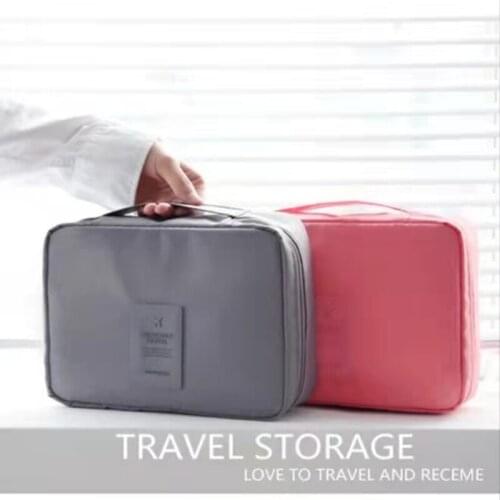 New Women Cosmetic Bag Portable Cosmetic Bag Large Capacity Multi-functional Storage Bag Travel Toiletries Necessity Small Bag