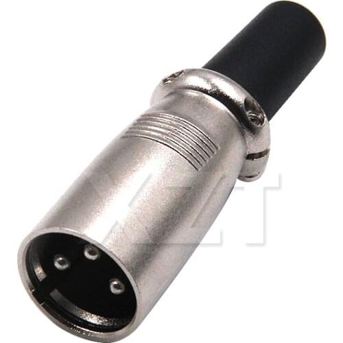 2017 Newest Arrival XLR cannon male head Three core balance joint microphone plug for Audio acceory