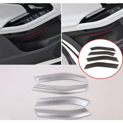 3 types 4 Pcs ABS chrome-plated car door inner door trim panel trim, For Range Rover Evoque 2019 2020 Car Accessories
