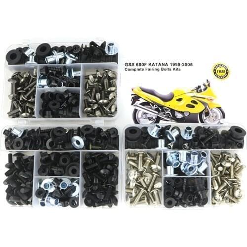 Fit For Suzuki GSX 600F KATANA 1999-2005 Motorcycle Completed Body Full Fairing Bolts Kits Clips Screws Steel GSX600 F Katana