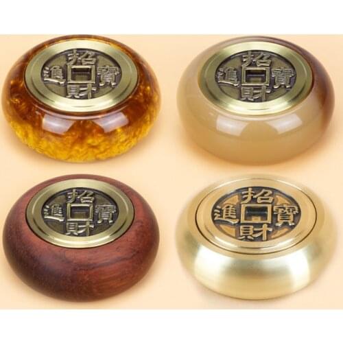 Pure Copper Good Luck Money Hand Pieces Fortun Resins Pendulum Stand Home Accessories Decorations for Home Sandalwood Ornaments