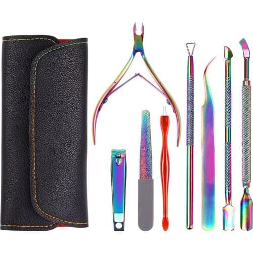 Nail Art Portable Tool Stainless Steel Symphony Steel Push Dead Skin Scissors Leather Nail Art Tool Set