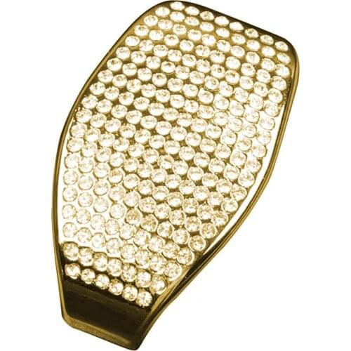 Gear Shift Knob Trim Shiny Rhinestone Inlaid Gear Shifter Knob Sticker Decor for Honda Civic 10 Generation