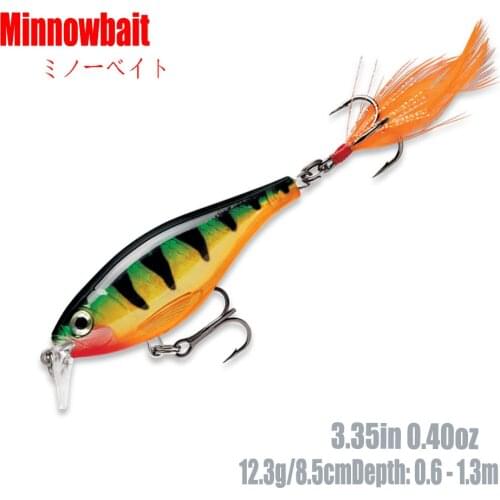 Minnow Fishing lure12.3g/8.5cm Japan Crankbait Wobblers Floating Multicolor Artificial Hard Bait Bass carp Fishing tackle Pesca
