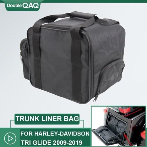 Motorcycle Saddlebags Trunk Liner Pouch Travel Bags For Harley-Davidson Tri Glide Trike 2009-2019 2Pcs