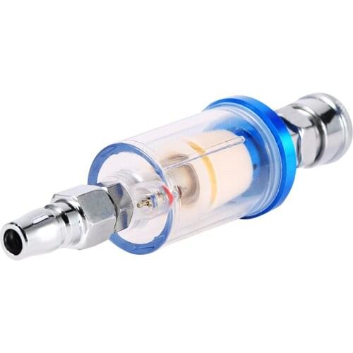 Brand New Durable Accessory Spray Gun Air Line Filter Water Trap Clear Painting Moisture Separator With Male And Female Adapter