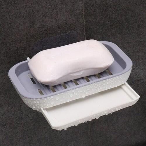 Soap Rack No Drilling Wall Mounted Bathroom Soap Mobile Phone Storage Rack Holder Self Adhesive New Arrivals