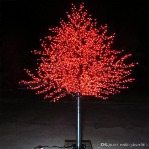 Wedding Xmas LED Cherry Blossom Trees Light 0.8m 1.5m 2m Available Home Outdoor Garden Landscape Decoration Lamp Multi Colors