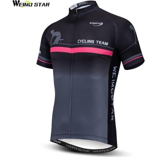 Weimostar Quick Dry MTB Bike Jersey Summer Short Sleeve Cycling Jersey Men Breathable Pro Team Bicycle Jersey Road Cycling Wear