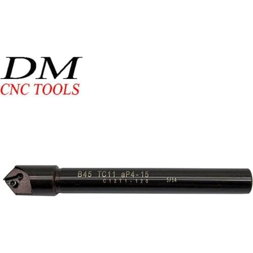 1pc 45°Chamfering drill tool holder B45 TC11 C12T1-120(4-15) CNC Chamfering tool turning parts