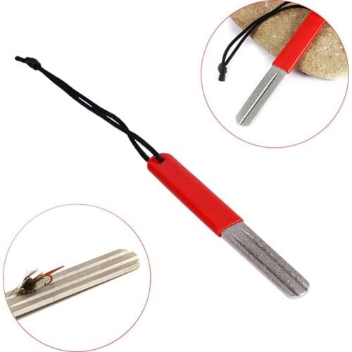 1PC Hot Portable Outdoor Double Groove Fishing Hook Sharpening Hone New Fishing Grinding Hook Sharpener Tool Fish Accessories