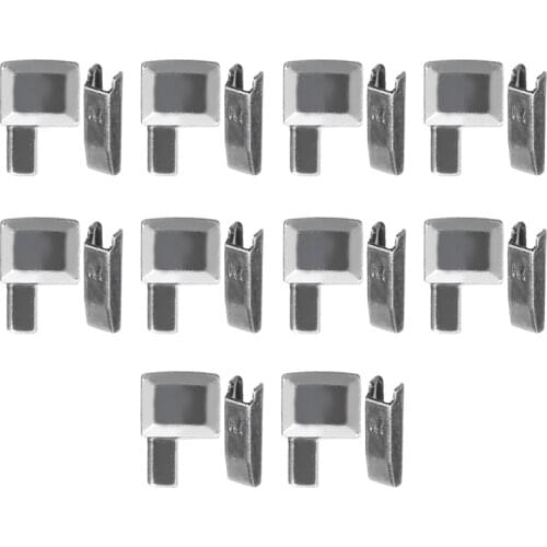 10 Sets Metal Repair Zipper Stopper Open End Zipper Stopper DIY Sewing Zipper Accessories for Clothes Replacement Kit