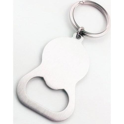 400 pcs/lot Fast shipping Mini Gourd Shaped Stainless Steel Beer Bottle Opener Keychain keyring opener lin3903