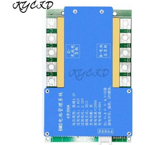 4S 14.6V LifePO4 100A 150A 200A Battery Protection BMS Battery Manage System With Balance Temperature Control For E-bike Charge