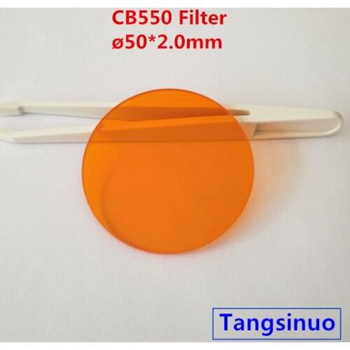 50*2.0mm 550nm IR Longpass Filter Golden Optical Glass CB550 GG550
