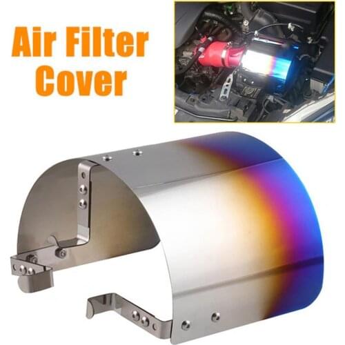 70% Dropshipping!!Universal Air Filter Shield Modified Iron Cold Air Intake Filter Heat Shield Cover for Racing Cars