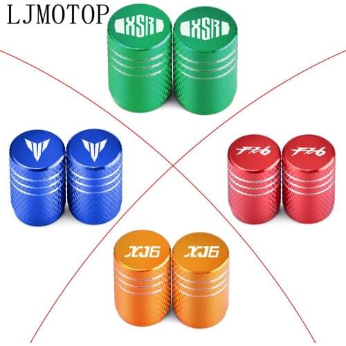 Motorcycle Accessorie Wheel Tire Valve Stem Caps CNC Airtight Covers For Yamaha FZ6 FAZER XJ6 DIVERSION SXR 700 900 MT 01 125 03