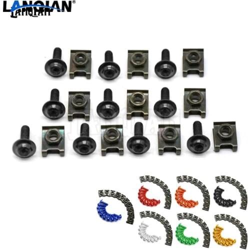 10x motorcycle body work fairing bolts screws 6mm For Ducati Diavel 1098 848 monster 796 monster 696 monster796 HYPERMOTARD 796