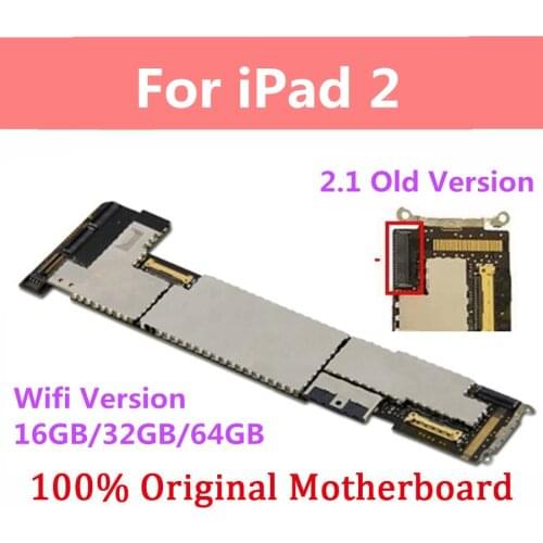 For iPad 2 Motherboard Factory Unlocked For iPad 2 WIFI Version Mainboard 2.1/2.4 Version With IOS System Logic Board Full Test