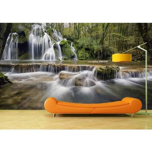 Custom Photo Wallpaper Wall Mural Huge Waterfall For Living Room Bedroom Vinyl Mural Waterproof Wall Stickers Home Decor