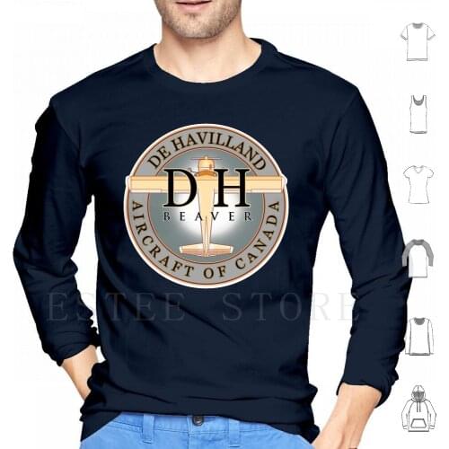 Dehavilland Beaver Dh2 Canada Hoodies Long Sleeve Dehavilland Beaver Dh2 Canada Plane Float Pilot Bush
