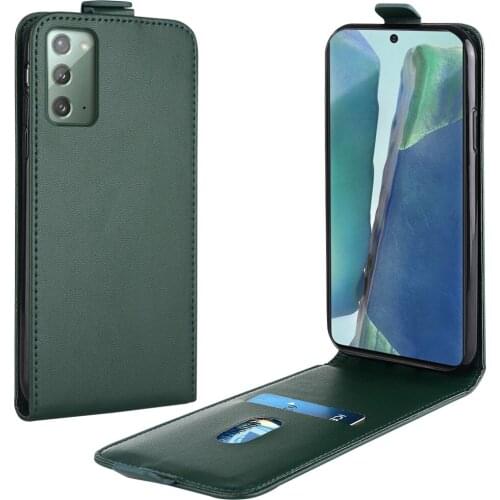 Flip Up and Down Leather Case for Samsung Galaxy Note20 Case SM-N980F 6.7'' Vertical Cover for Galaxy Note 20 Case Phone Bag