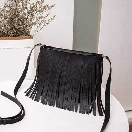 Fashion Womens Bags 2021 New Casual Women Ladies Hot Sales Shoulder Bag Casual Tassel Mobile Phone Bag Messenger Bags