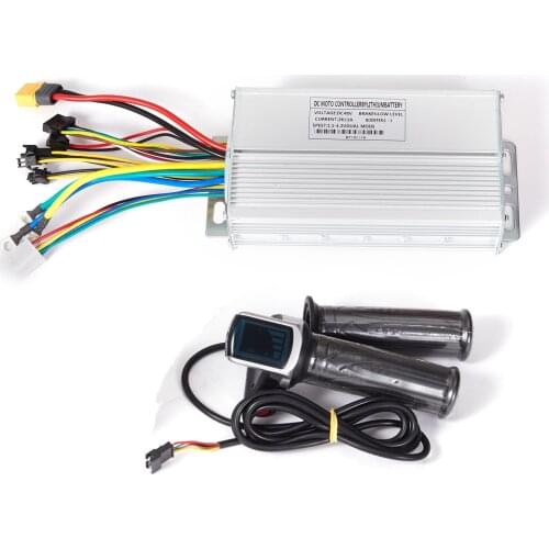 CSC 6/12/15 Mosfet Ebike Controller and Throttle with LED Display Eletric Bicycle Parts for Mountain Bike Fat Bicycle