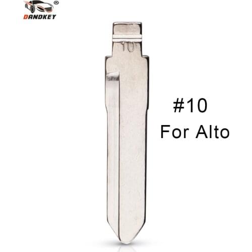Dandkey NO. 10 Key Blade #10 For Suzuki Alto Flip Key Blade Origin Car Blank Key Blade Replacement