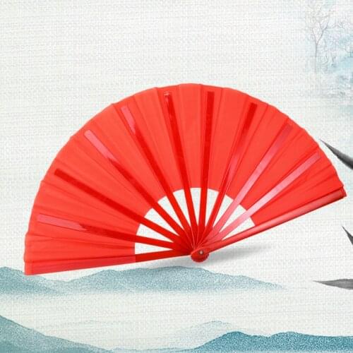 1 PCS Fan Party Prefers Chinese Fan Folding Blank Folding Fan Can DIY Graffiti 3 Color Optional, Can Be Used As A Dance Fan