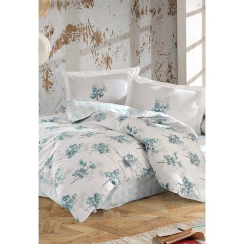 Hobby Double Personality Poplin Quilt Cover Trella Turquoise