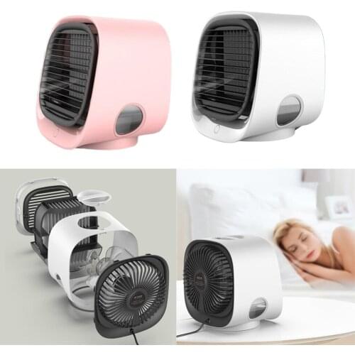 Portable Evaporative Air Cooler Fan Cooling Air Conditioner Humidifier 2Pcs