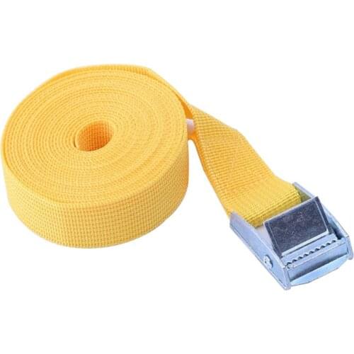 New 2M Buckle Tie-Down Belt With Metal Buckle for Car motorcycle bike Tow Rope Belt