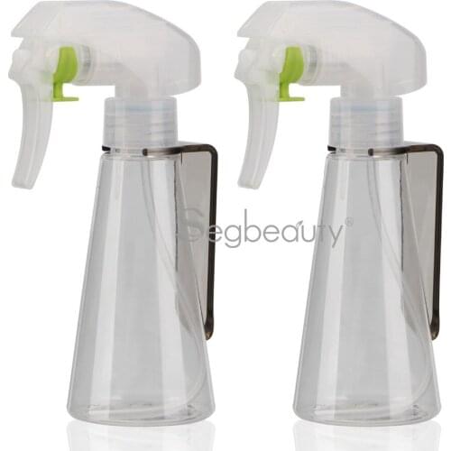 Segbeauty 2pcs Hair Salon Spray Bottle 100ml Mister Fine Mist Water Spray Bottles Empty Refillable Transparent Water Mister