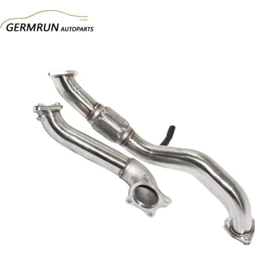 SS 2.5" Downpipe Fit For Hon*da Civi*c 16-18 1.5 Turbo EX SI FC FK7 Two Pieces Design