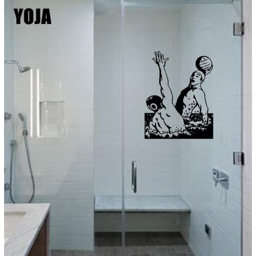 YOJA 27x21.4CM Fun Bathroom Glass Decal Home Decoration Accessories Wall Stickers G2-0394